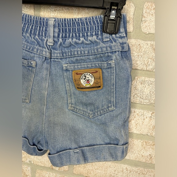 Vintage 90’s Kids Mickey & Co Embroidered Denim Shorts - 0276 - Picture 6 of 10